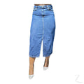 Ladies Super Strong Plain Pencil Denim Skirt | Midi  | "Niso"