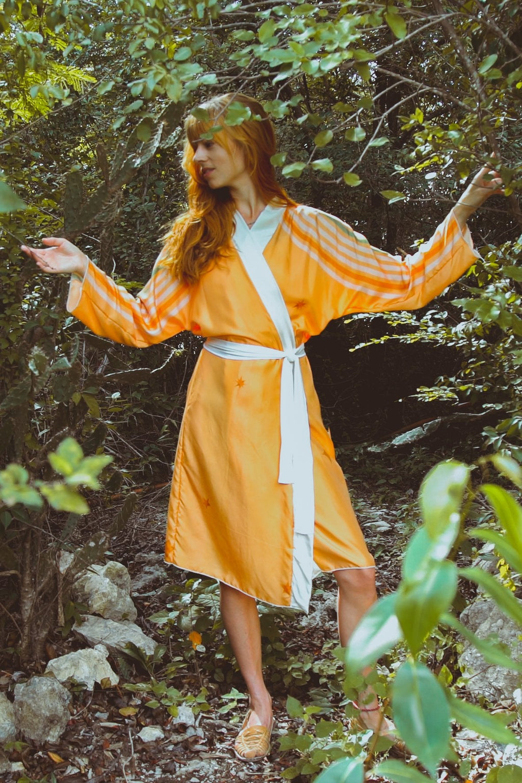 The Rigel Robe in Yucatan Rainbow