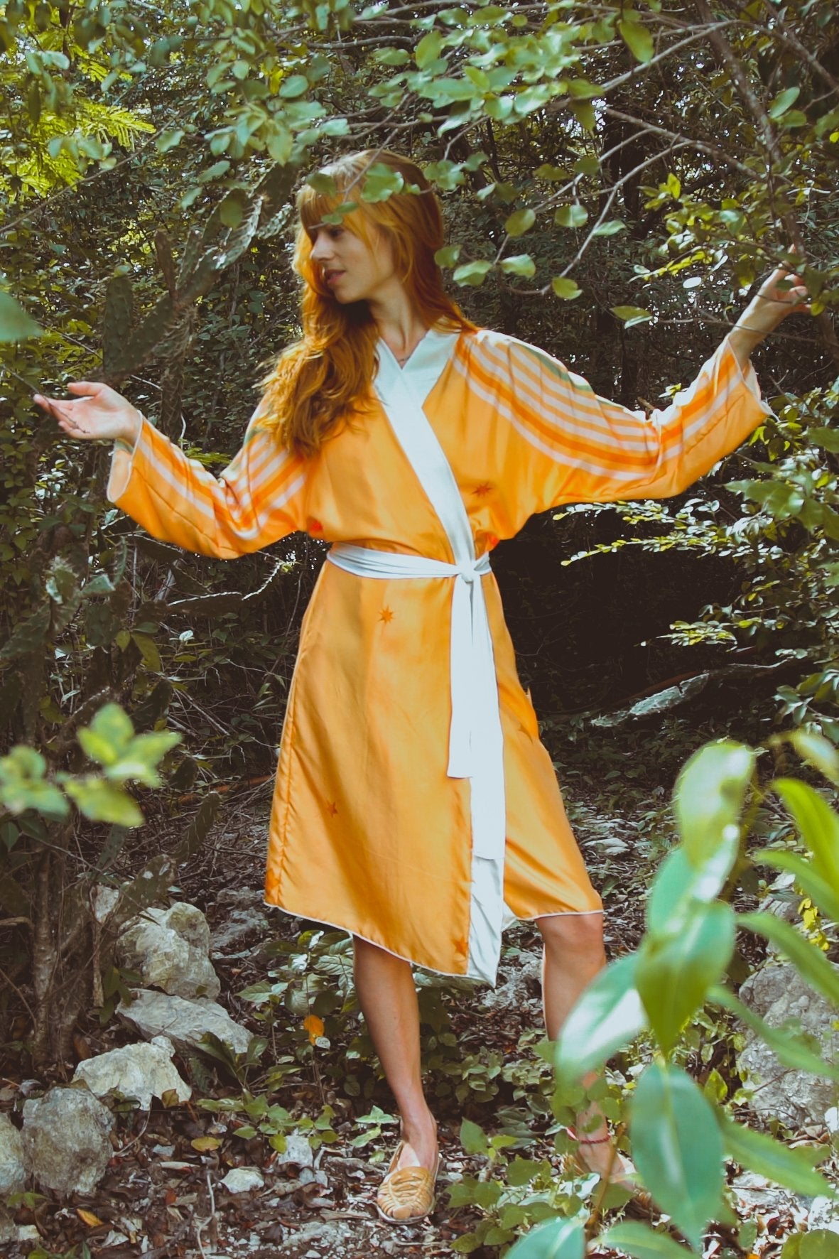 The Rigel Robe in Yucatan Rainbow