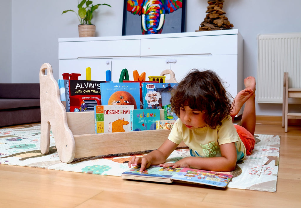Seatable Wooden Bookshelf / Small-Medium-Large Size