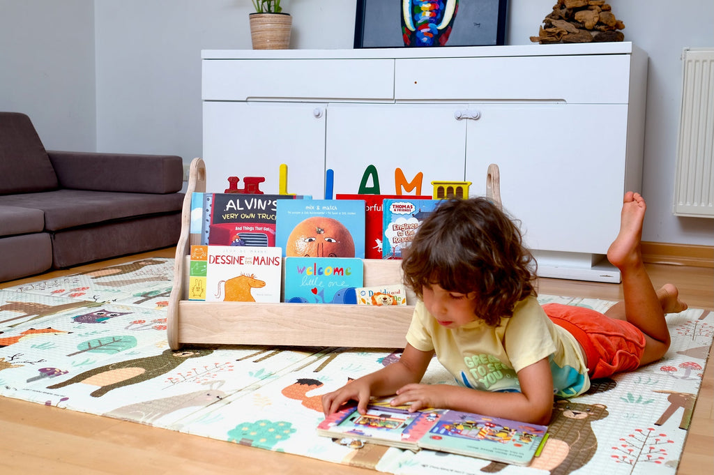 Seatable Wooden Bookshelf / Small-Medium-Large Size