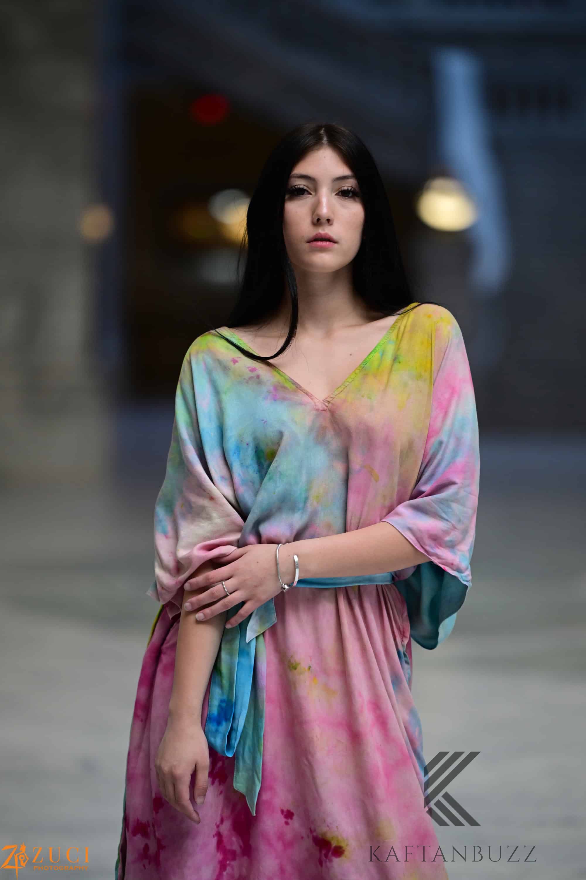 Dreamy Watercolor Kaftan – Light & Soft, Fairytale-Inspired Colors,
