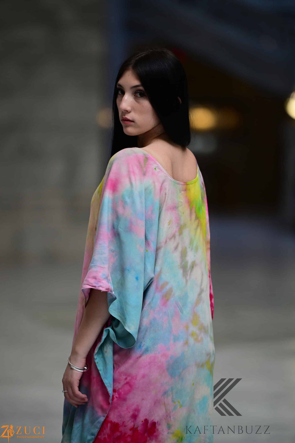 Dreamy Watercolor Kaftan – Light & Soft, Fairytale-Inspired Colors,