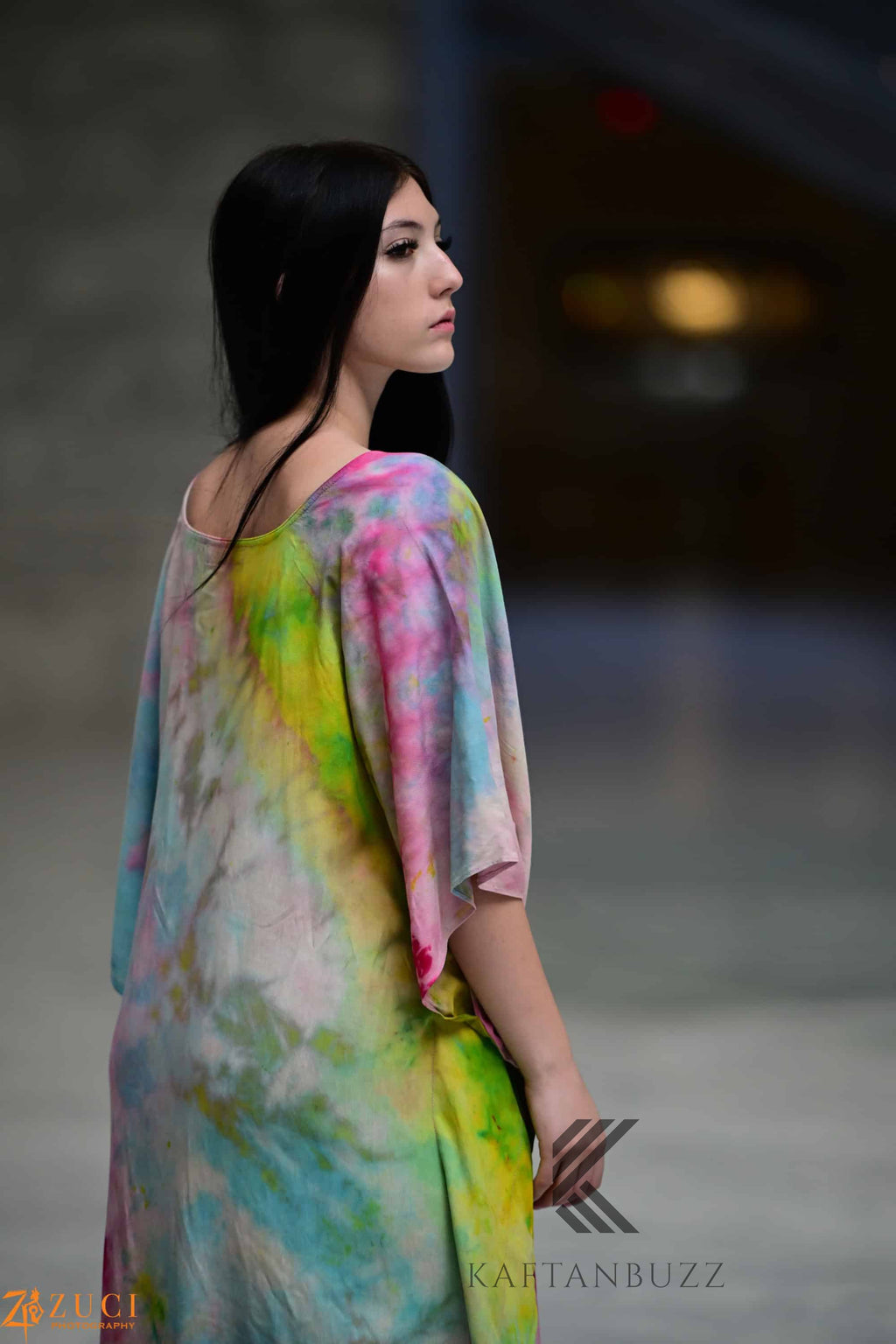 Dreamy Watercolor Kaftan – Light & Soft, Fairytale-Inspired Colors,