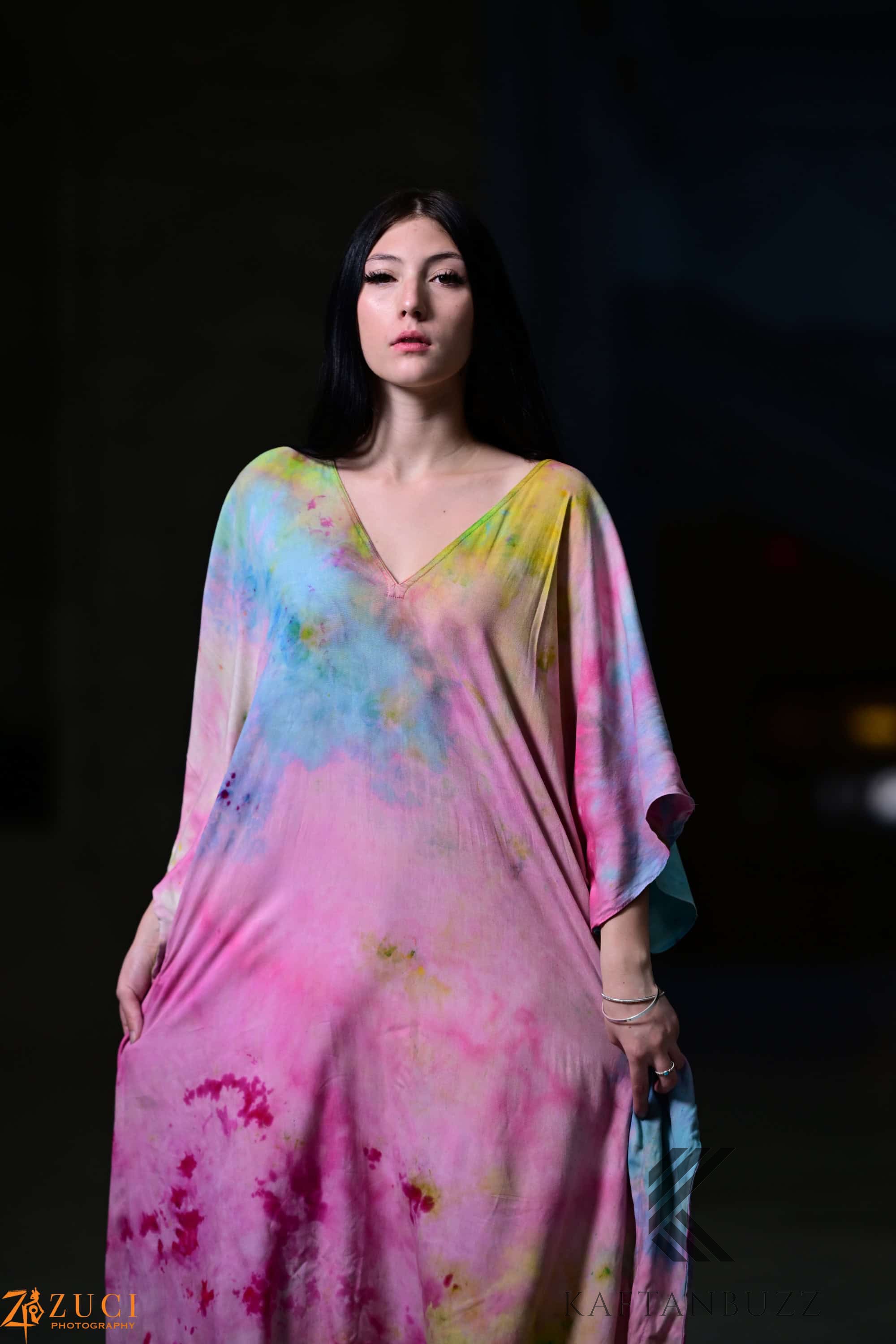 Dreamy Watercolor Kaftan – Light & Soft, Fairytale-Inspired Colors,