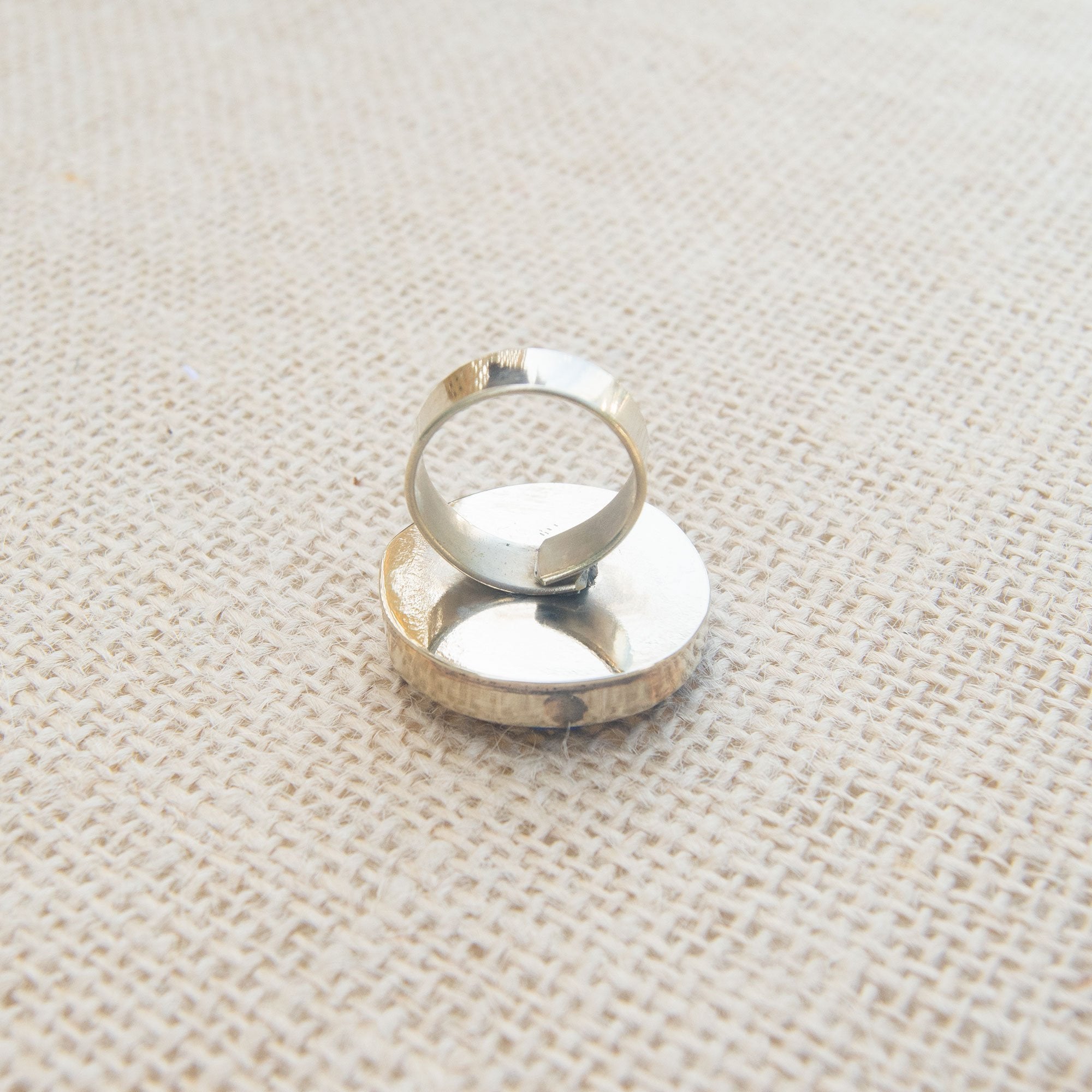 Textile Flower Mexican Ring