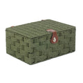 Twisted Green Paper Storage Basket