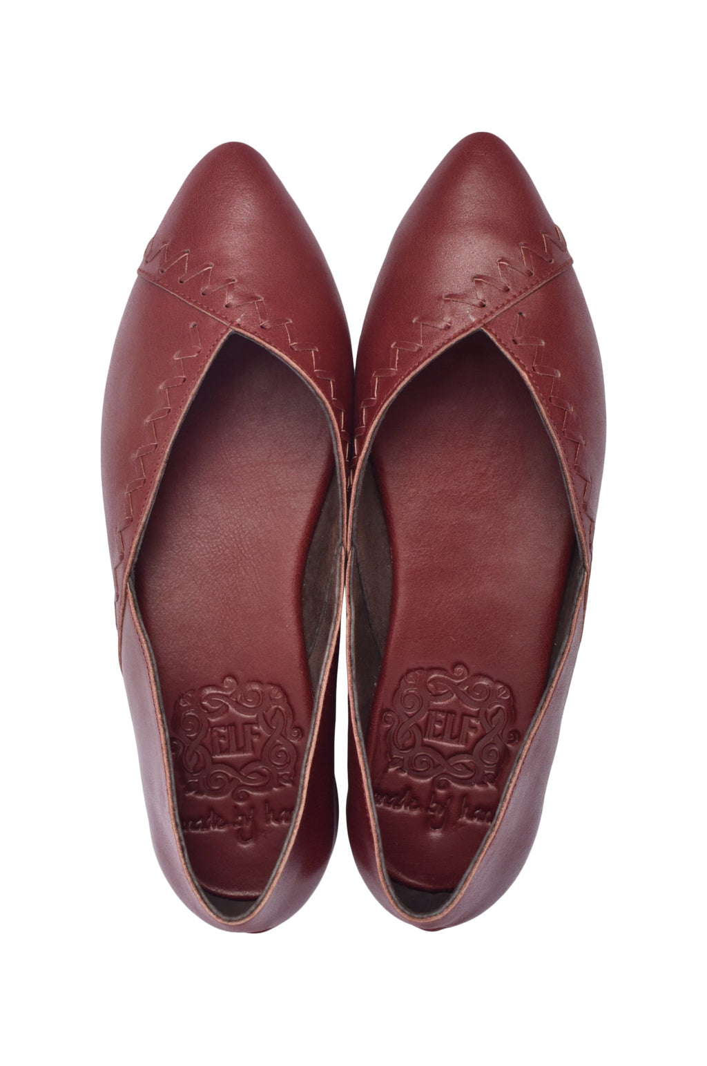 Elle Pointed Toe Leather Flats