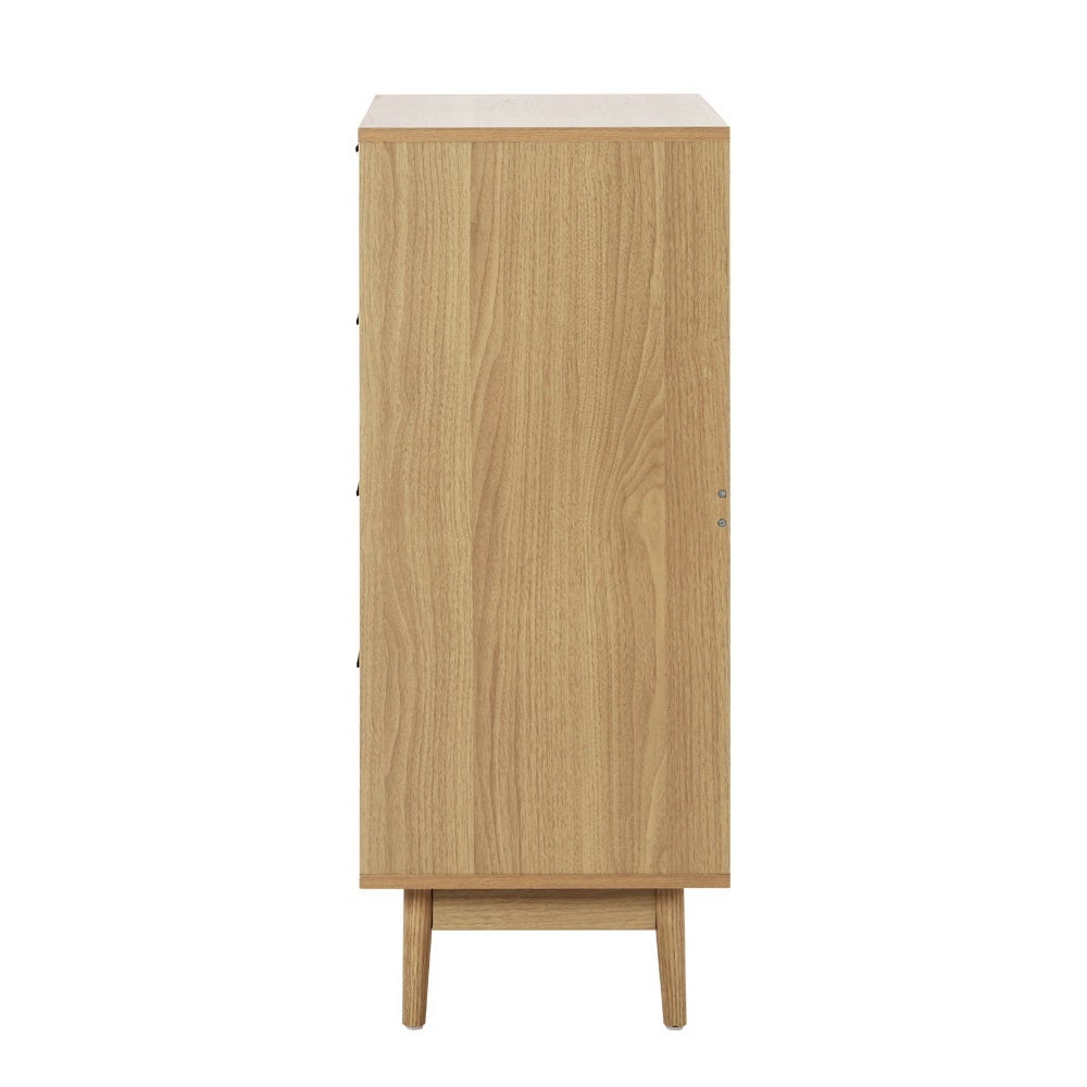 Artiss 4 Chest of Drawers Rattan Tallboy Cabinet Bedroom Clothes