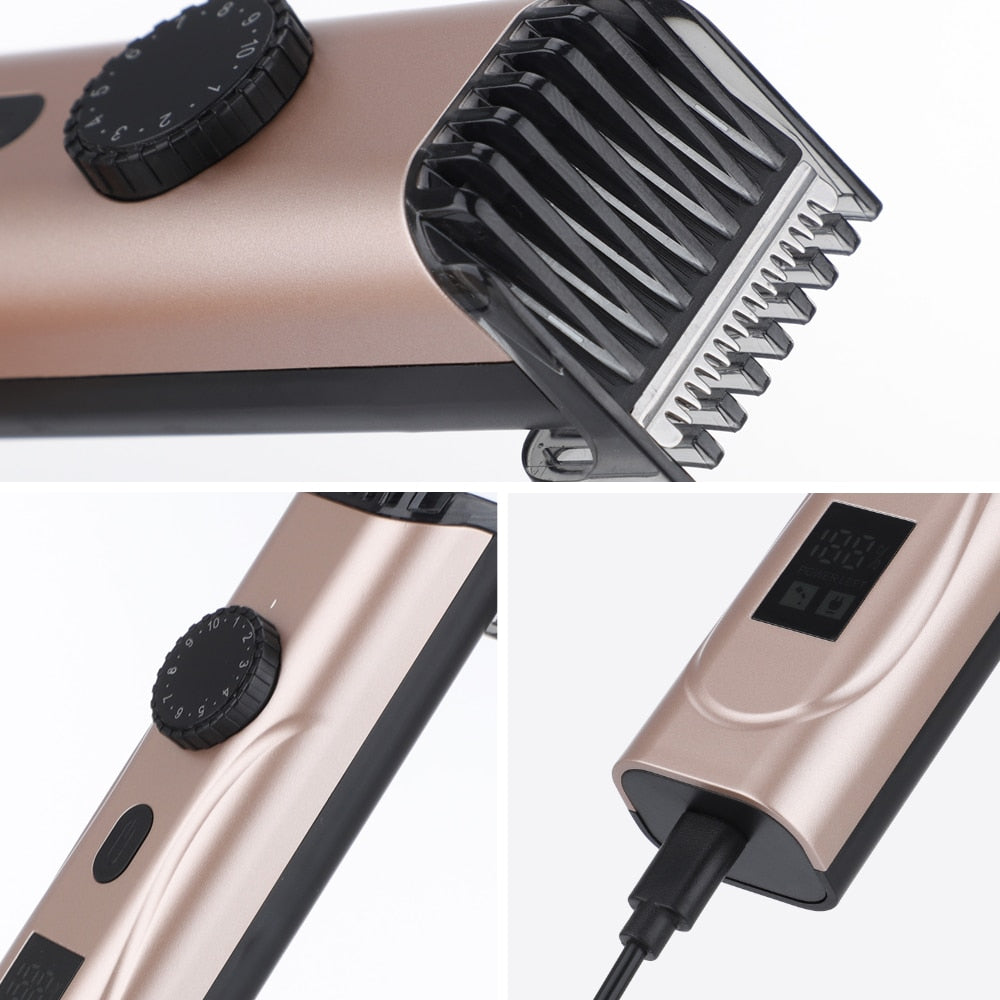 USB Electric Hair Clippers Rechargeable Shaver Beard Hair Trimmer Men