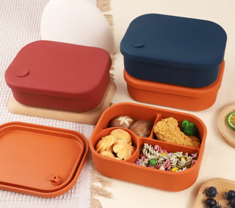BPA Free Microwave Safe Silicone Food Container Heat-resistant Bento