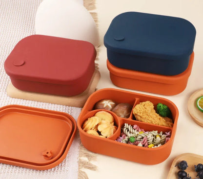 BPA Free Microwave Safe Silicone Food Container Heat-resistant Bento