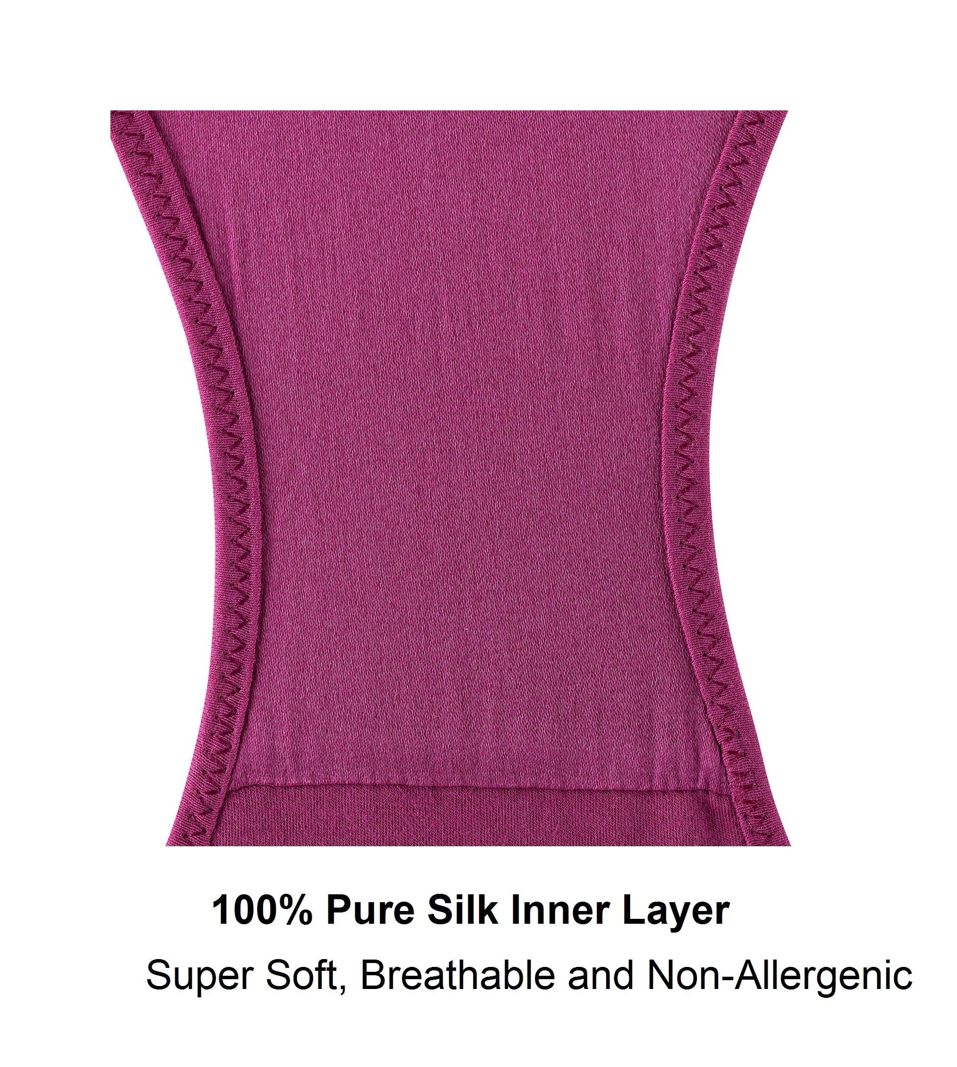 Fuchsia - High Waisted Silk & Organic Cotton Full Brief