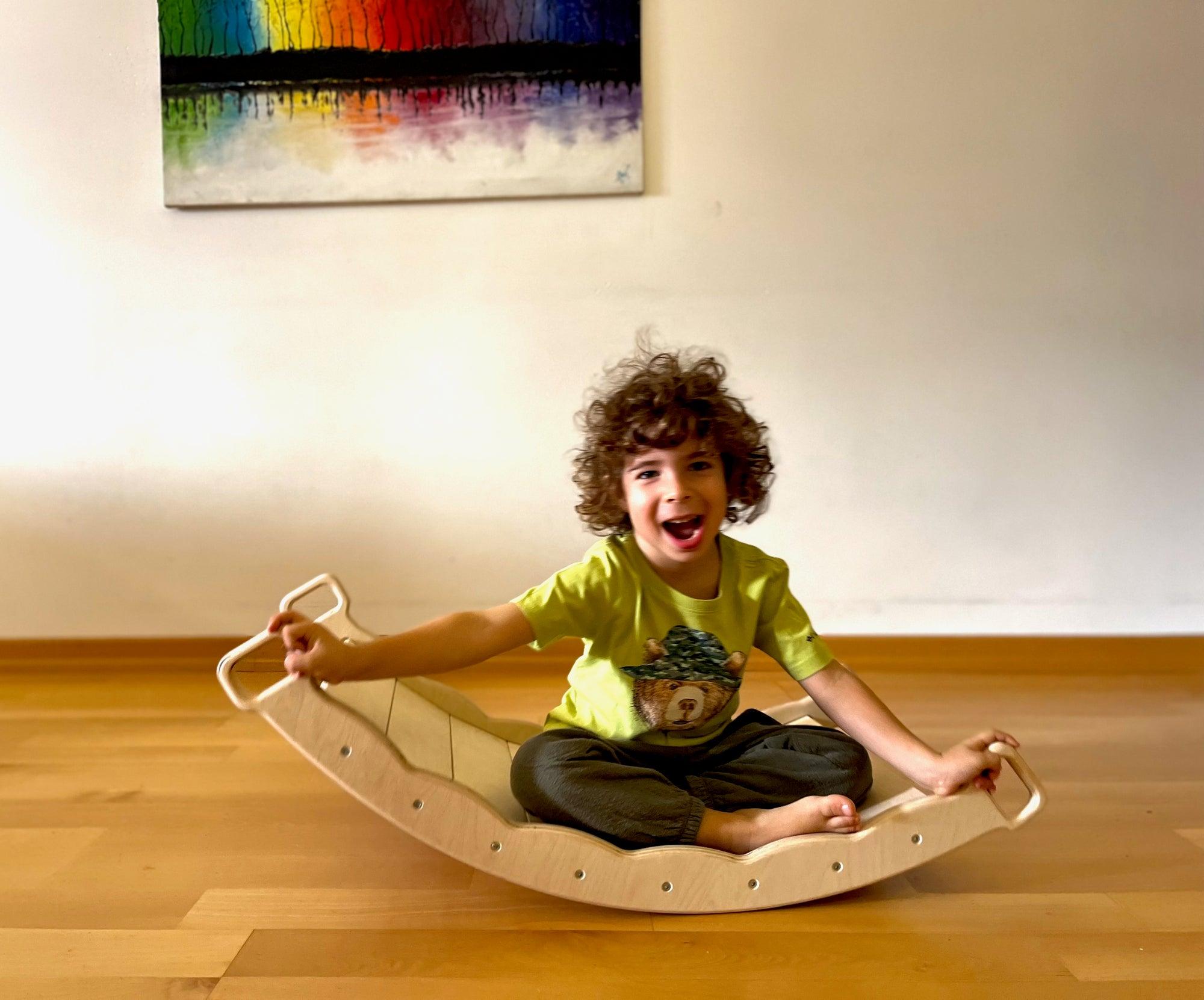 XL Wooden Balance Board with Pillow