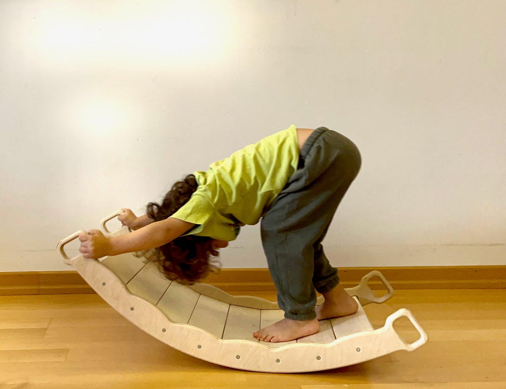 XL Wooden Balance Board with Pillow