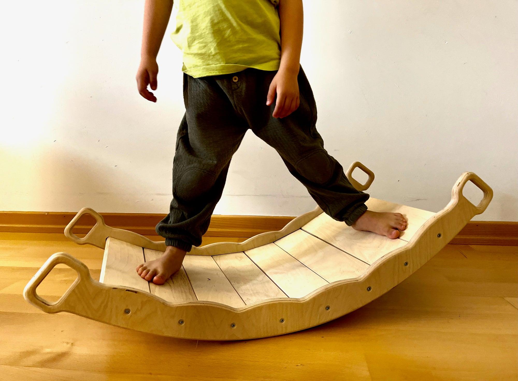 XL Wooden Balance Board with Pillow