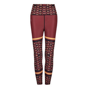 Siefay  On Iron Red Funky Leggings