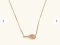 Side Swing Tennis Racket Necklace