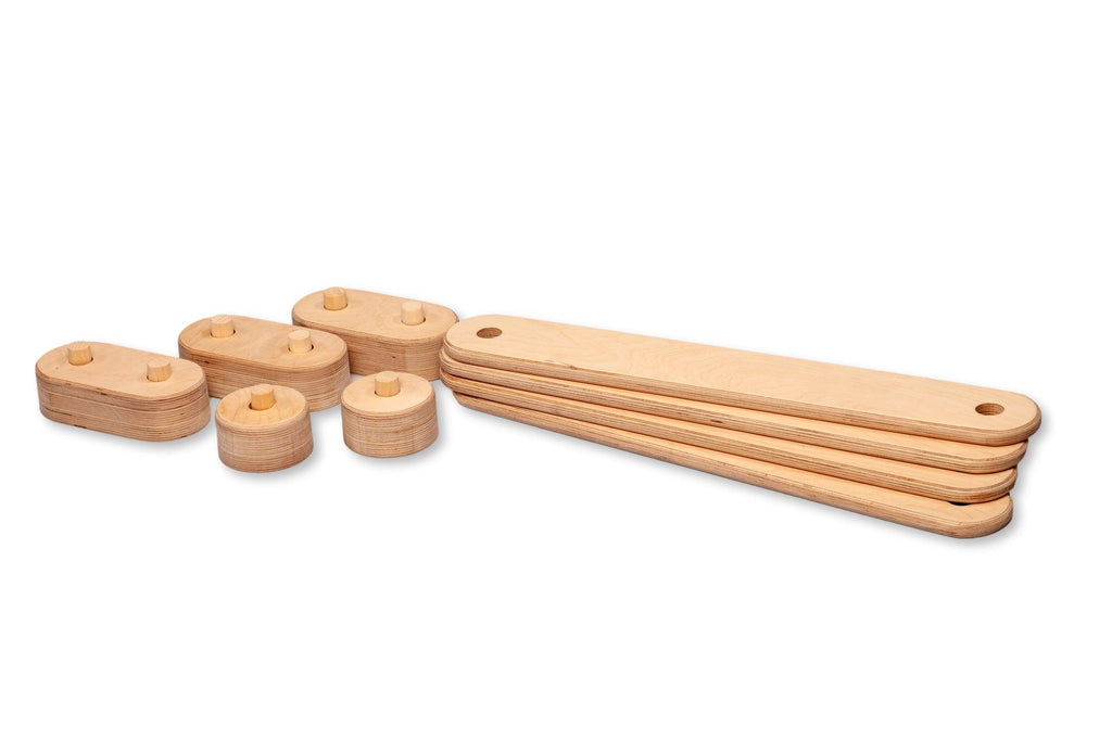 Circular Wooden Balance Beam Set