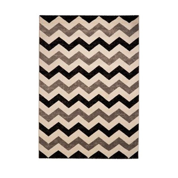 Infinity Chevron Black Rug