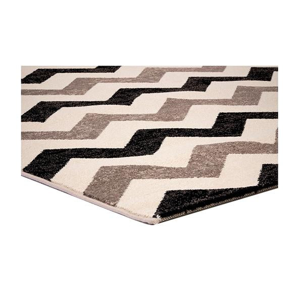 Infinity Chevron Black Rug