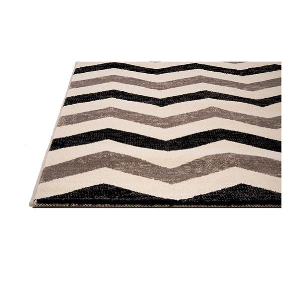 Infinity Chevron Black Rug