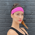 Pink Black Lavender Cardio Cross-Training Headband for fitness and workout, made of comfortable, stretchy material.