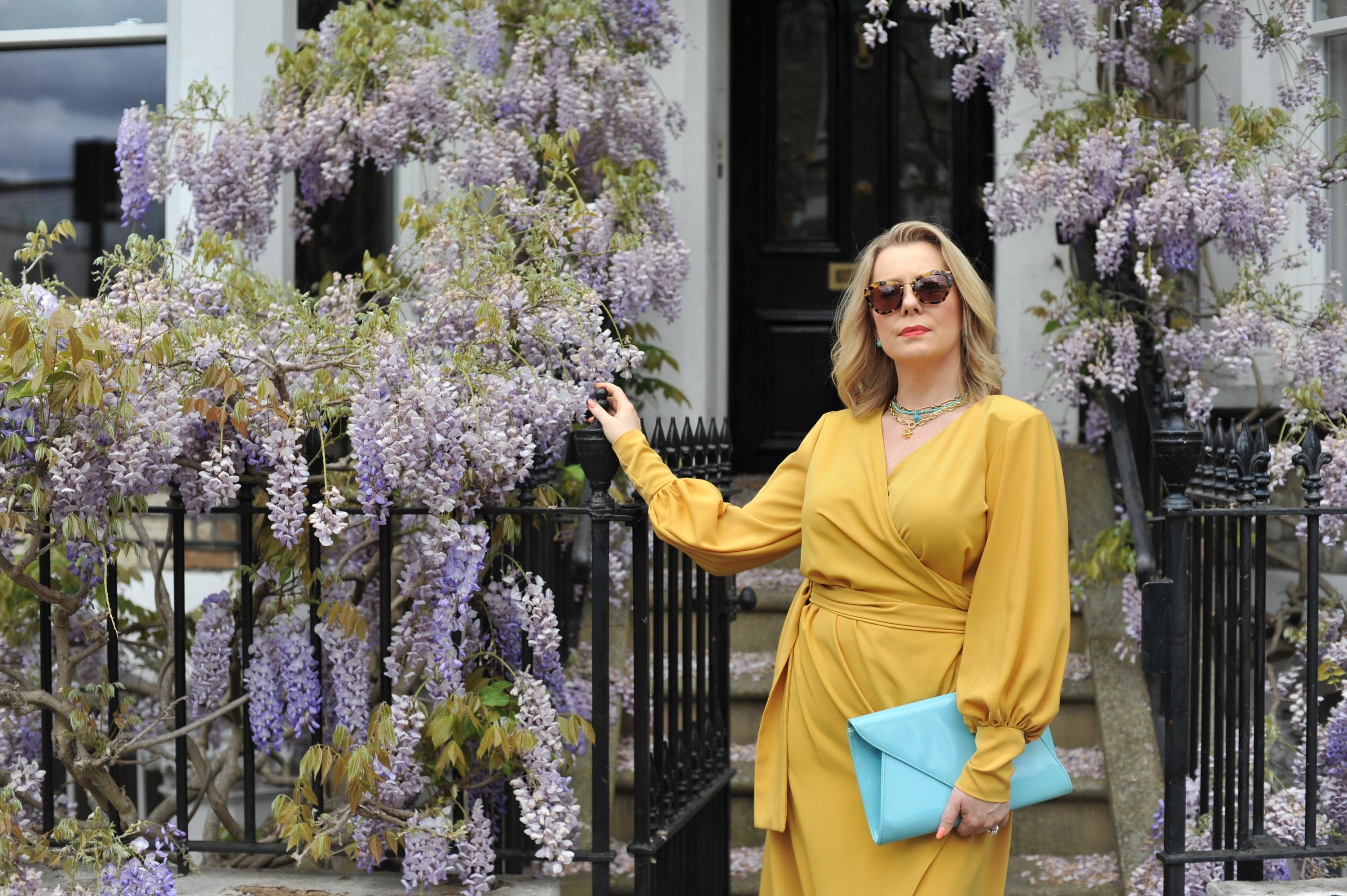 Mustard Wrap Maxi Dress