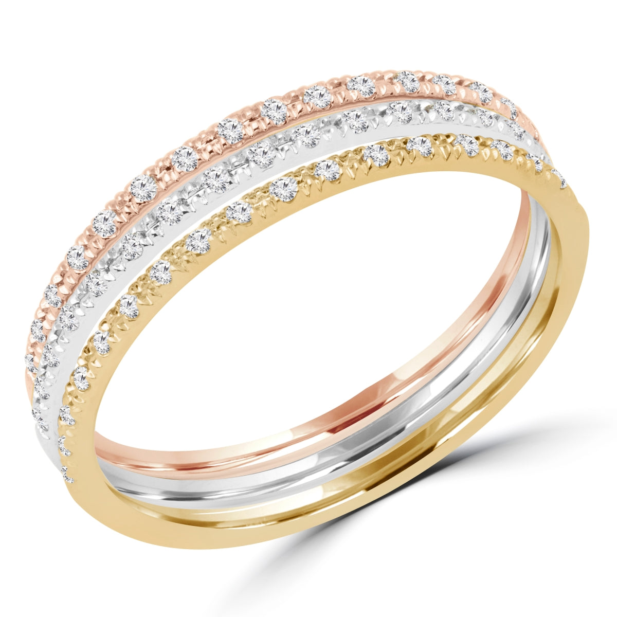Majesty Diamonds MDR170074-3.75 0.14 CTW Round Diamond Cocktail Ring i