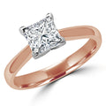 Majesty Diamonds MD180007-4.25 0.3 CT Princess Diamond Solitaire Engag
