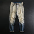 UrbanEase™ Retro Patchwork Motorcycle Jeans Men