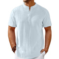 Striped Cotton-Linen Henley – Haute Edition 25
