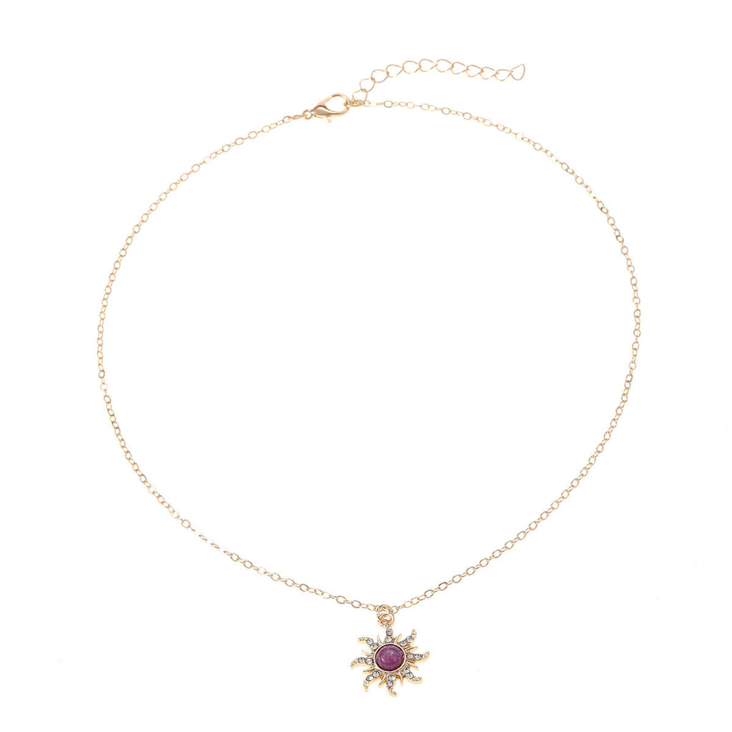 Jewelry Set Wholesale European and American Retro Sunflower Necklace
