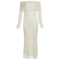 25 Edition – Elegant Off-Shoulder Lace Maxi Dress (Socialite Style)
