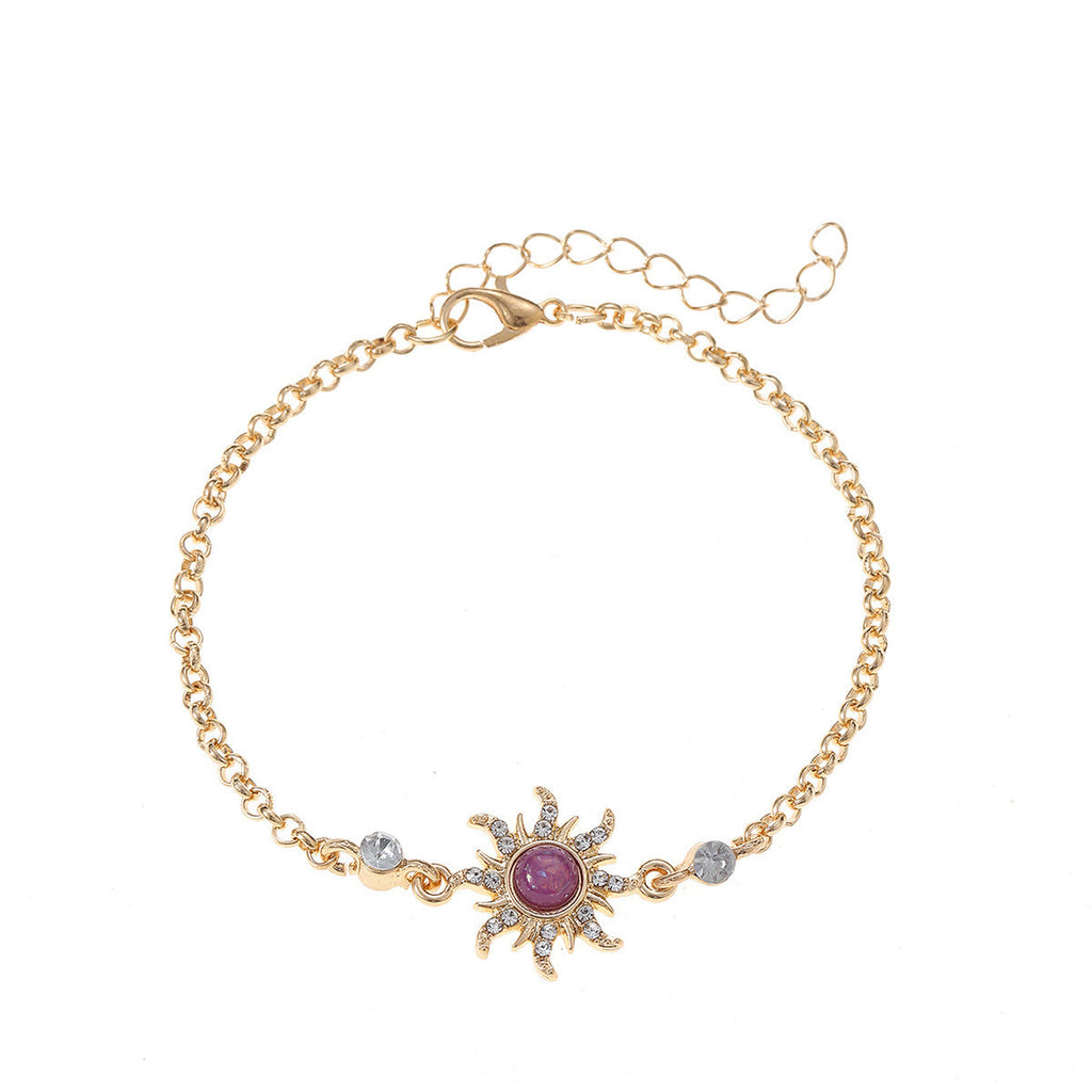 Jewelry Set Wholesale European and American Retro Sunflower Necklace