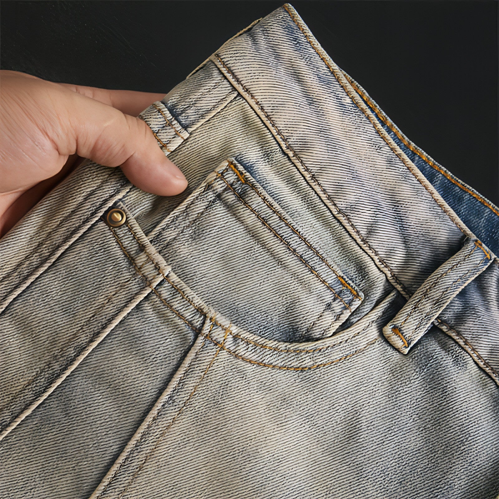 UrbanEase™ Retro Patchwork Motorcycle Jeans Men