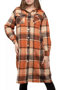 Oversized Plaid Long Shacket