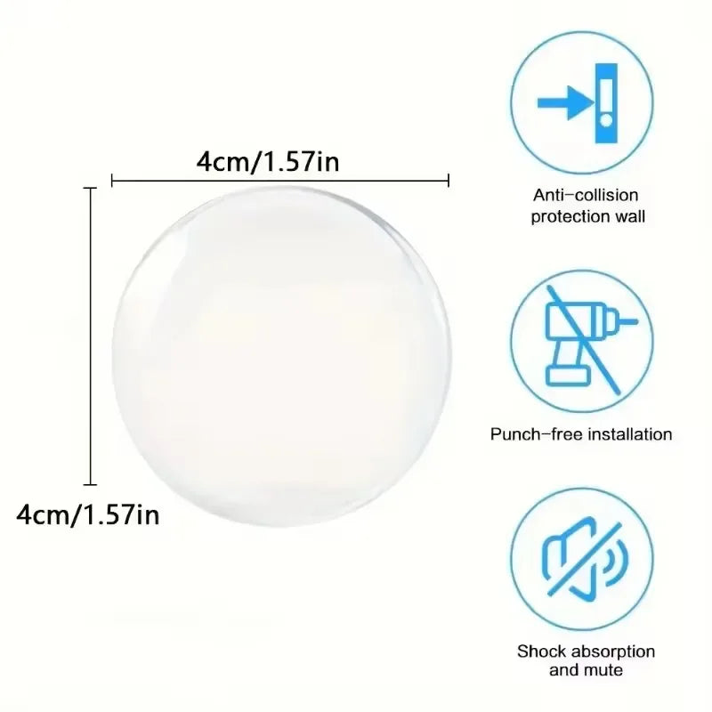 Transparent Soft Silicone Door Stopper Bumper Self-adhesive Stickers