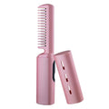 Curly Hair Straightener Iron Comb Cordless USB Charging Mini Hair