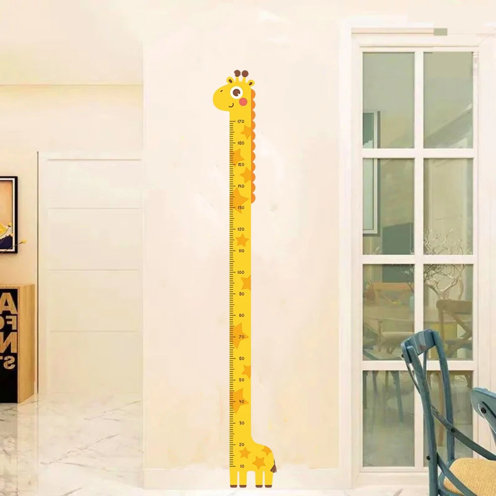 Cute Cartoon Height Sticker Unicorn Dinosaur Giraffe Wall Height