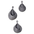 Wall Hanging Fruit Baskets For Kitchen 3 Pack Woven Produce Holder