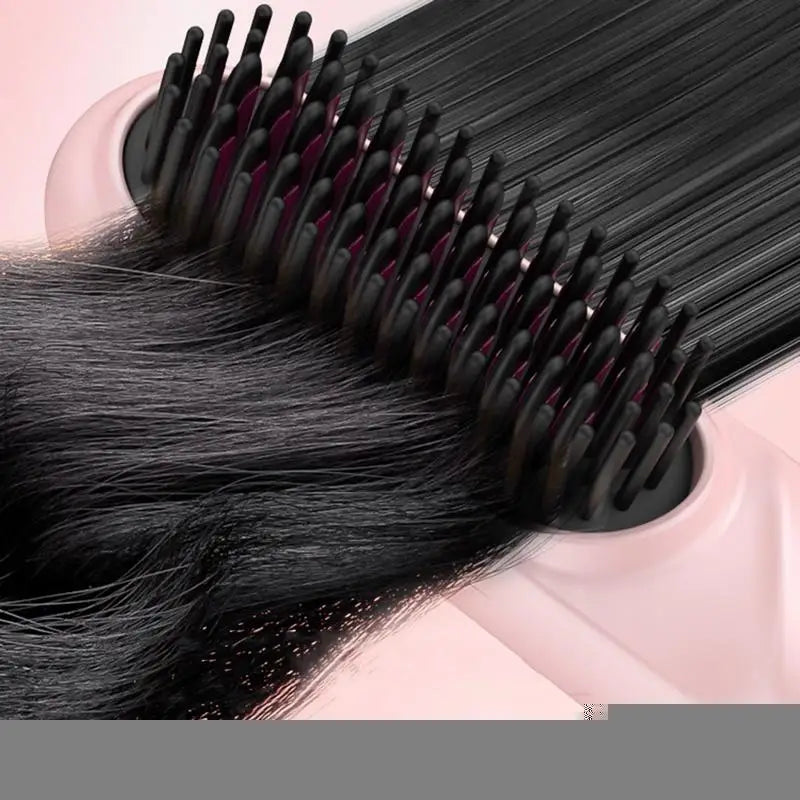 Hair Straightening Brush Fast Heating Negative Ion Hair Straightener