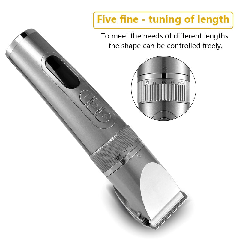 Full Body Washable Electric Hair Clipper Ceramic Professional Fine