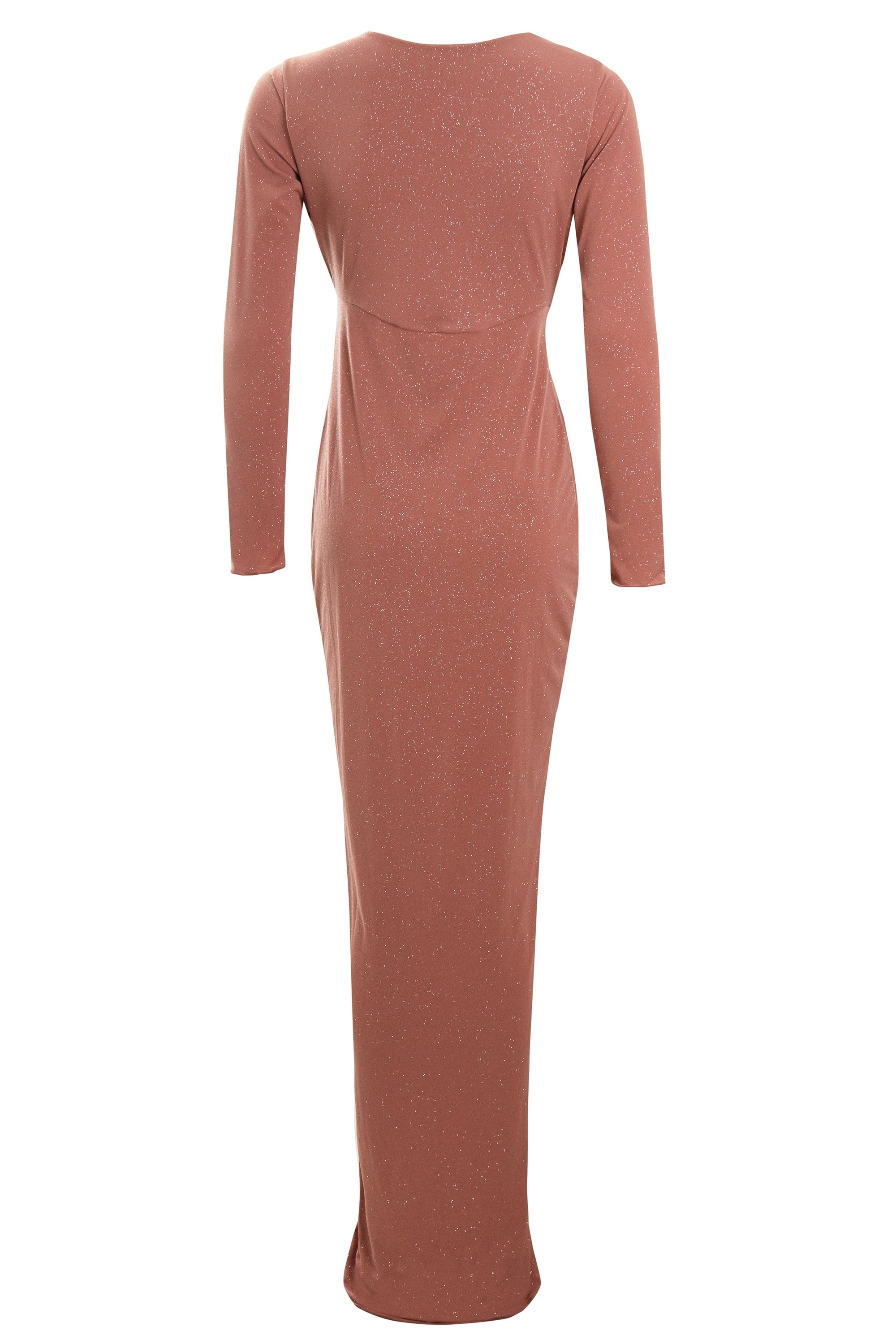 Rose Gold Twist Knot Front Dress