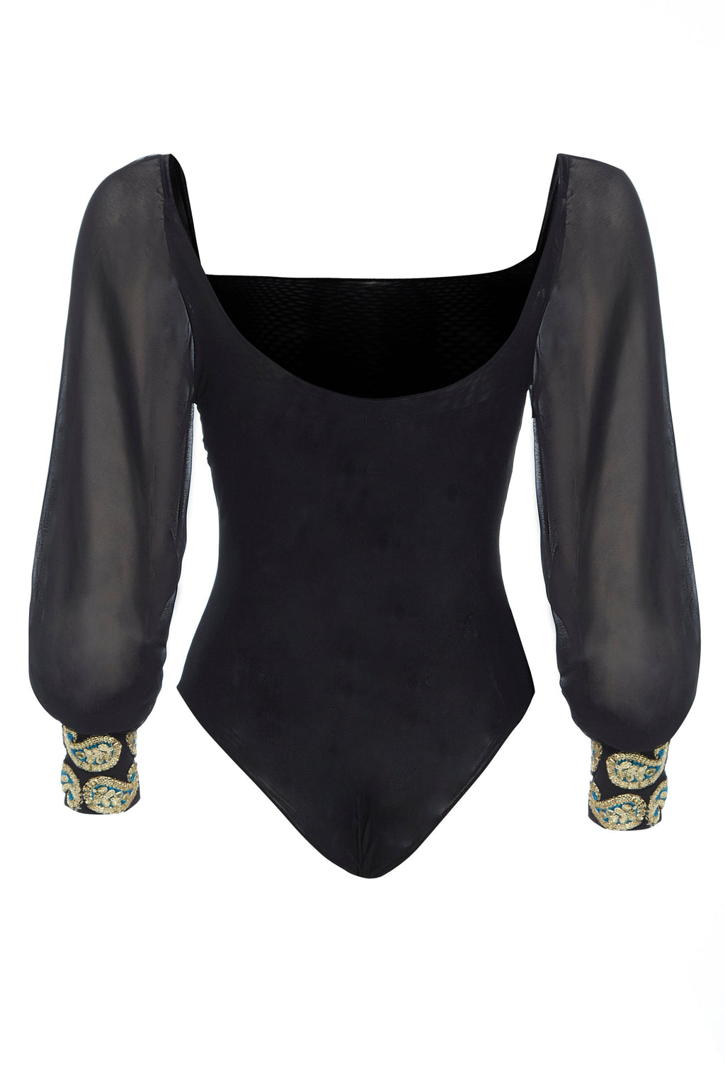 Black Mesh Bodysuit