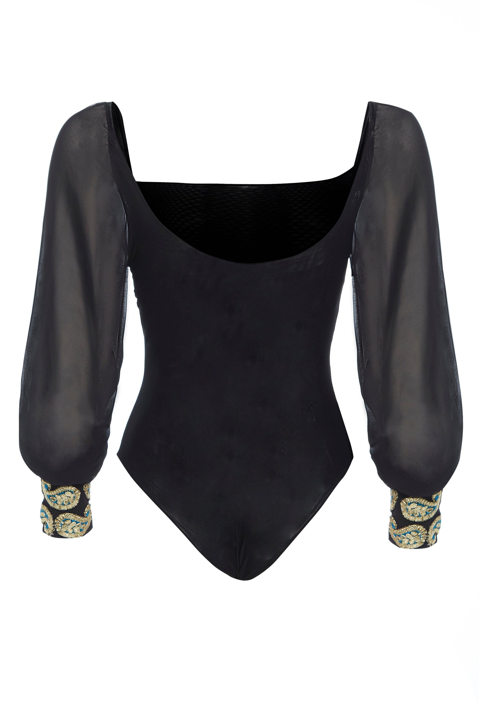 Black Mesh Bodysuit