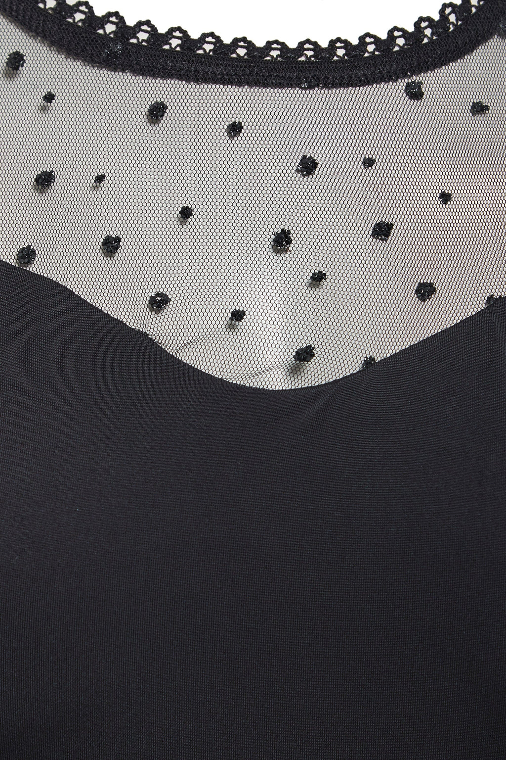 Long-Sleeve Mesh Bodysuit