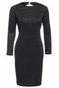 Black Twisted Backless Dress
