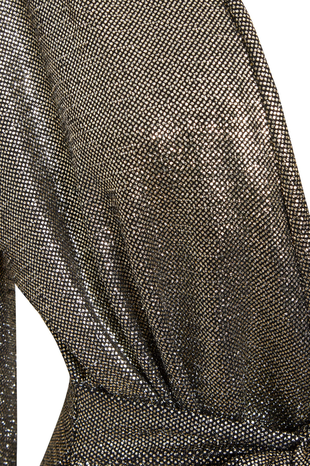 Long Sleeve Sequin Wrap Dress