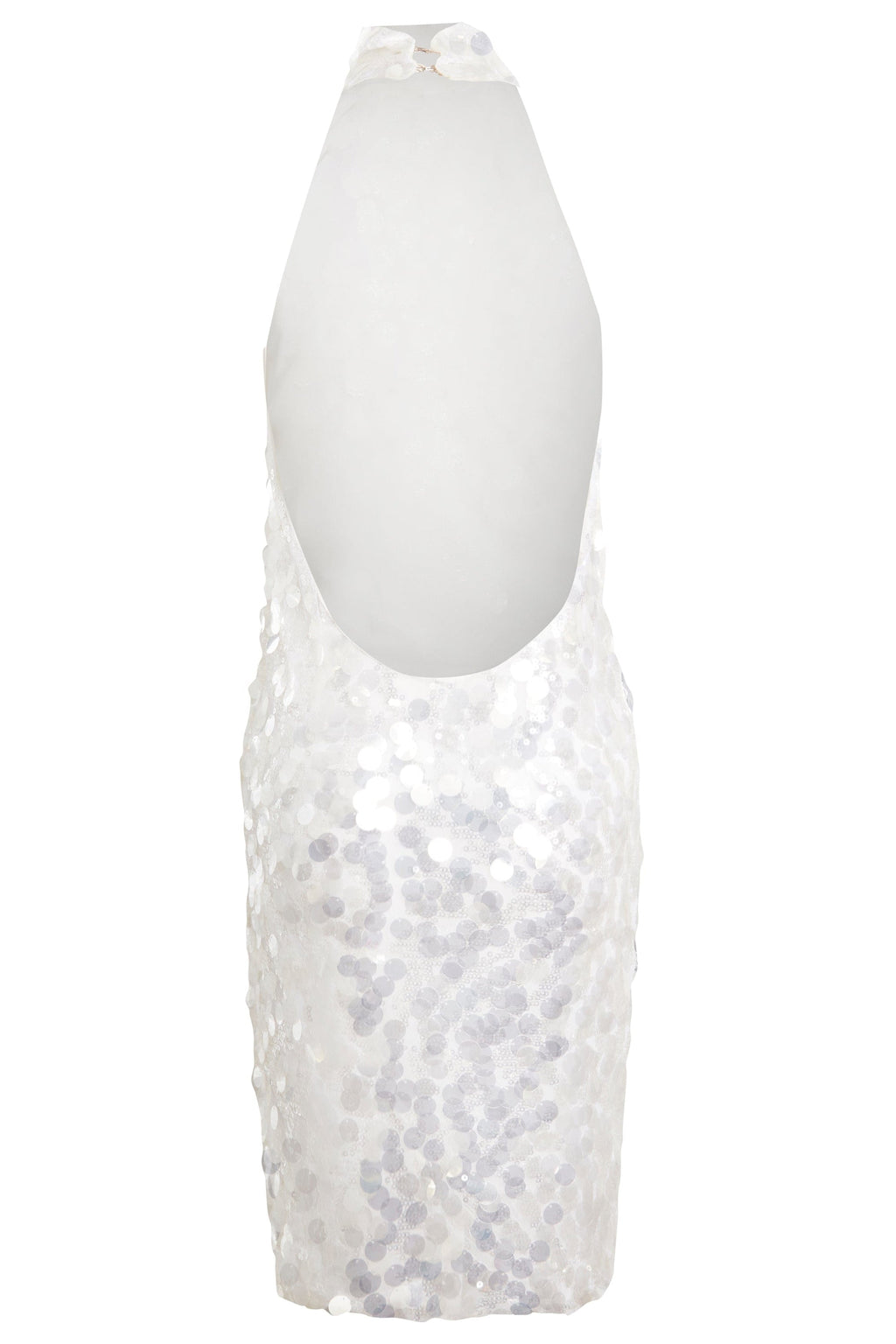 White Backless Mini Dress